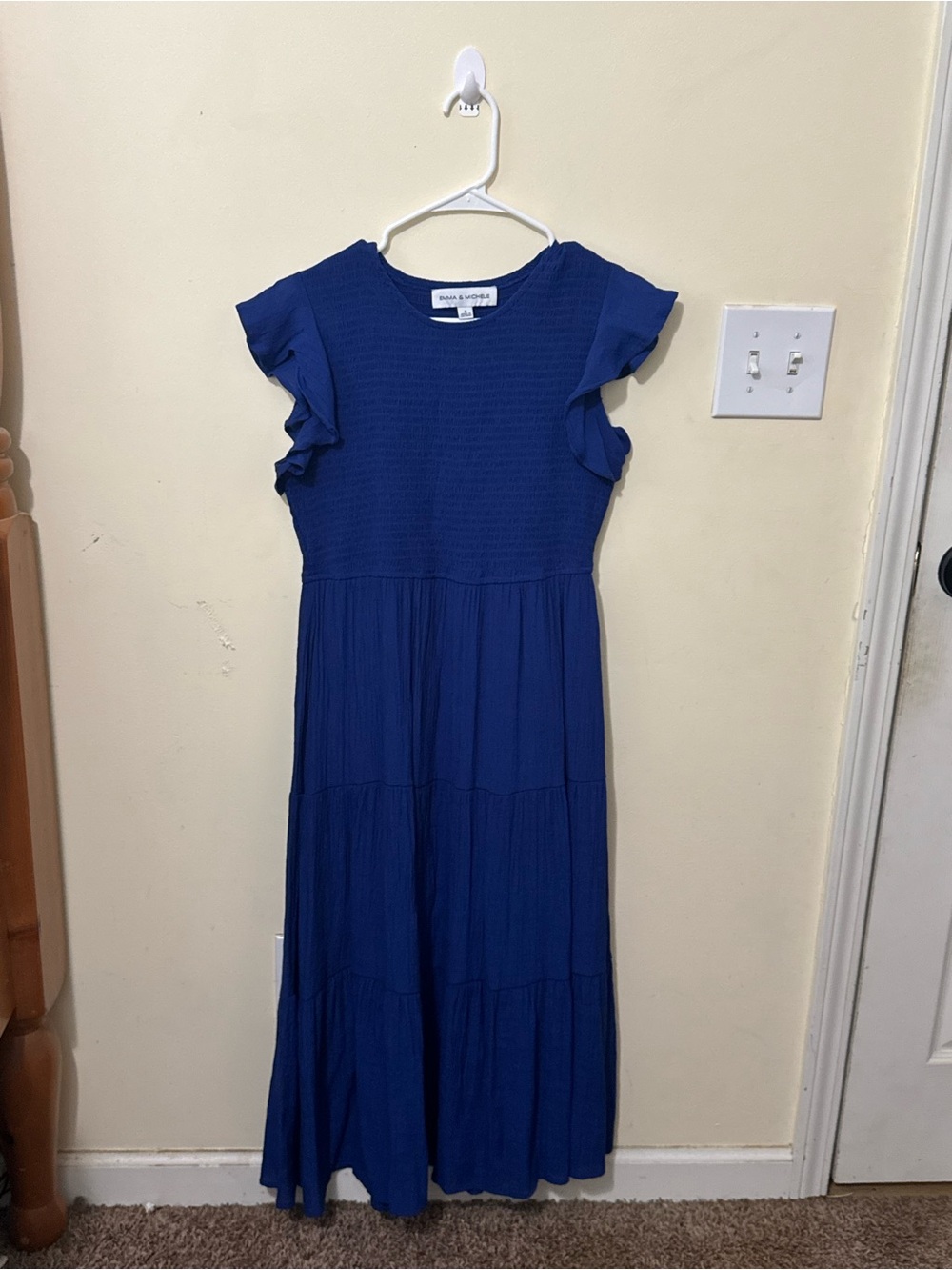 Emma & Michele Royal Blue Textured Top